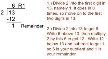 565 divided by 8 with remainder.